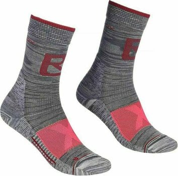 Ponožky Ortovox Alpinist Pro Comp Mid W Grey Blend 42-44 Ponožky - 1