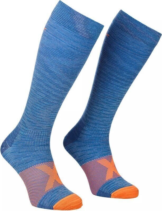 Чорапи Ortovox Tour Compression Long M Safety Blue 39-41 Чорапи