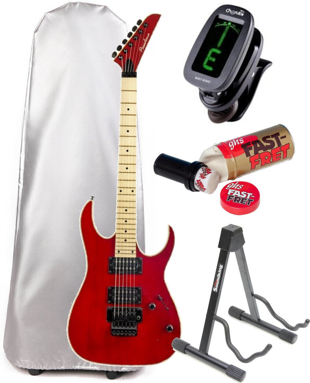 Guitare électrique Pasadena CL103 Rouge