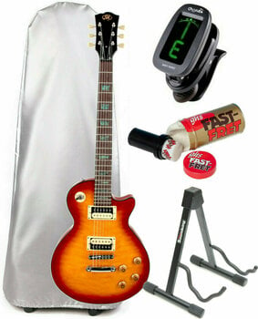 Elektrische gitaar SX EC3D Cherry Sunburst - 1