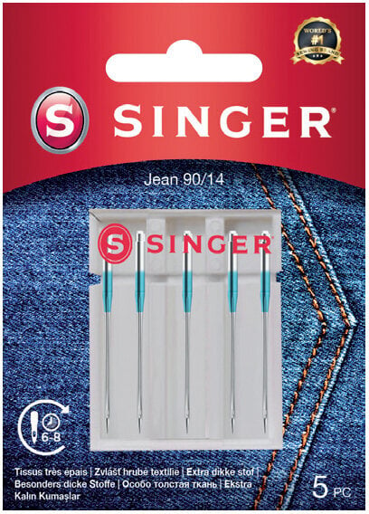 Agujas para Máquinas de Coser Singer 5x90 Single Sewing Needle Agujas para Máquinas de Coser