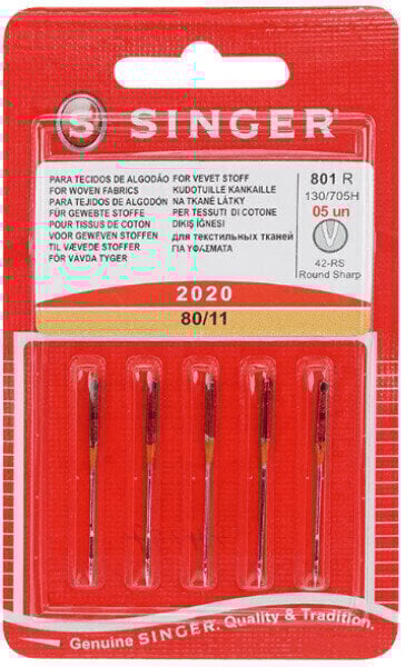 Aiguille pour machine à coudre Singer 2020/80 Aiguille pour machine à coudre