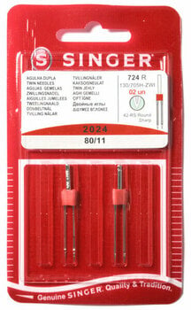 Needles for Sewing Machines Singer 2024/80 Double Sewing Needle - 1