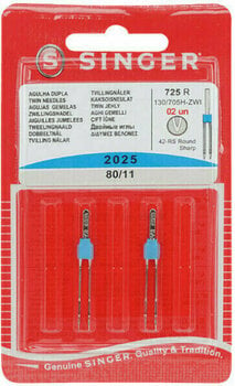 Needles for Sewing Machines Singer 2025/80 Double Sewing Needle - 1