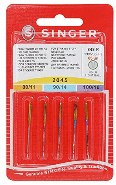 Aiguille pour machine à coudre Singer 2045/80-100 Aiguille pour machine à coudre