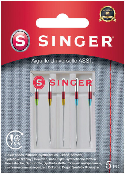 Agujas para Máquinas de Coser Singer 5x70-90 Single Sewing Needle