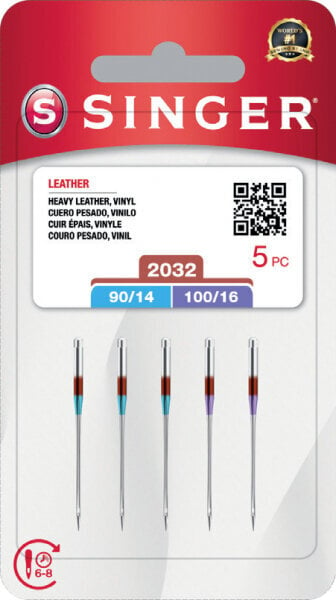 Nålar för symaskiner Singer 2032 - 90/14, 100/16 - 5x Single Sewing Needle
