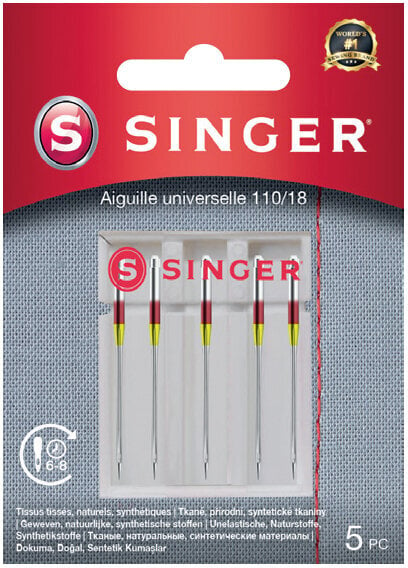 Agulhas para máquinas de costura Singer 5x110 Single Sewing Needle
