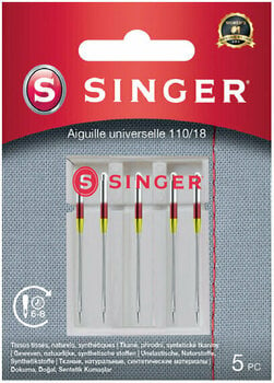 Agujas para Máquinas de Coser Singer 5x110 Single Sewing Needle Agujas para Máquinas de Coser - 1