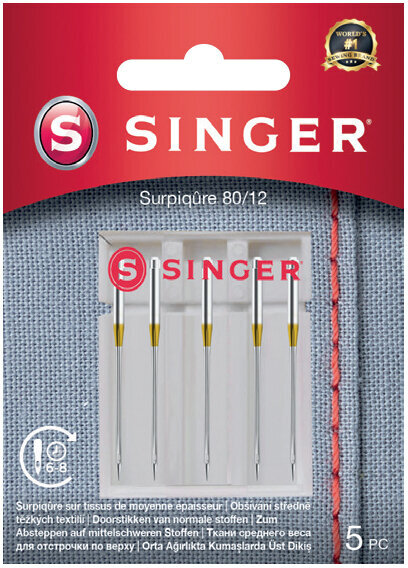 Nåle til symaskiner Singer 5x80 Single Sewing Needle