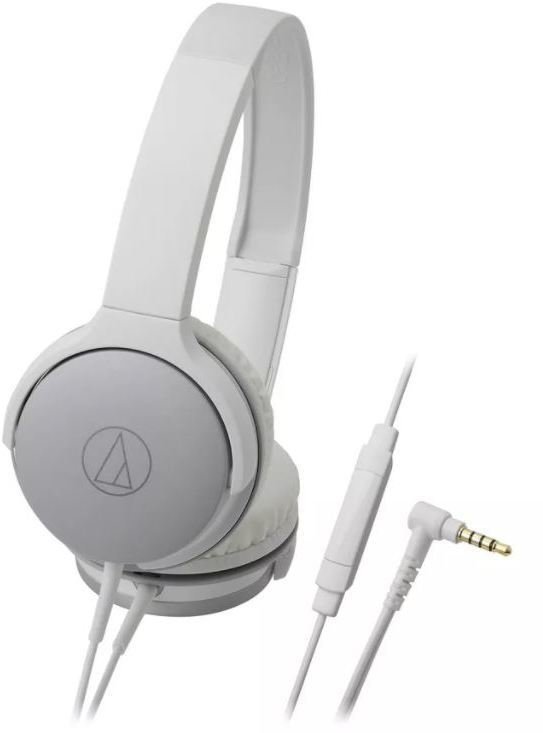 Sluchátka na uši Audio-Technica ATH-AR1iSWH Bílá