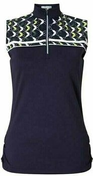 Polo Shirt Callaway Medallion Print Mock Sleeveless Polo Peacoat XL Womens - 1