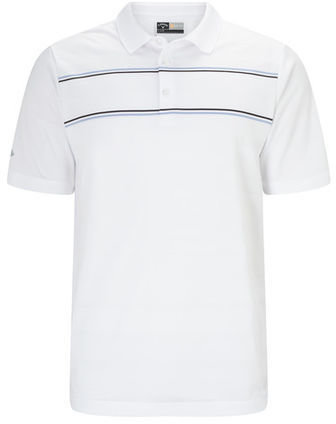Chemise polo Callaway Engineered Jacquard Polo Bright White L Mens