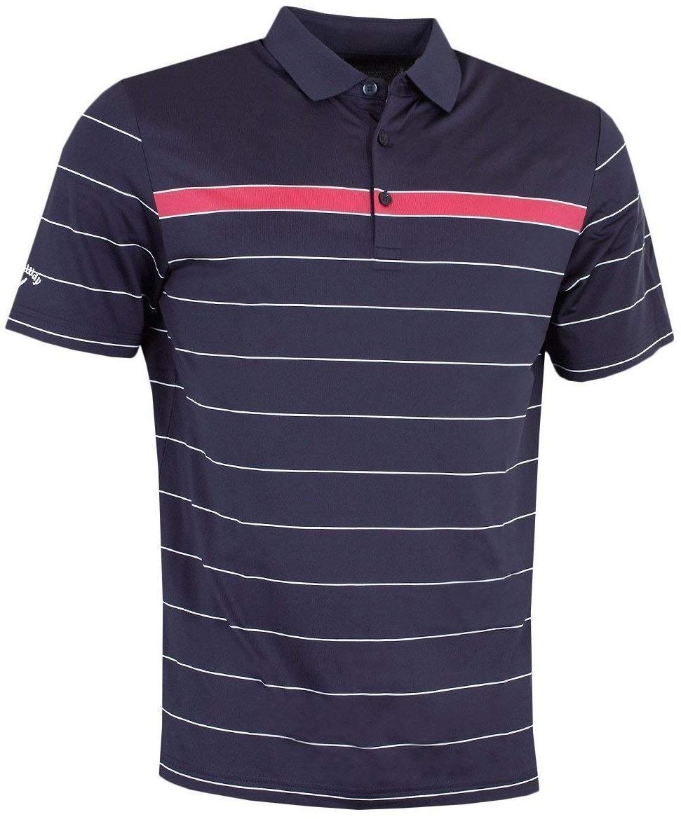 Chemise polo Callaway Sophisticated Stripe Polo Peacoat L Mens