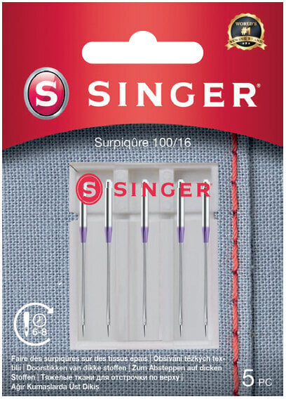 Ompelukoneiden neulat Singer 5x100 Single Sewing Needle