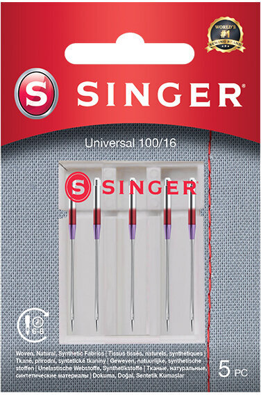 Agulhas para máquinas de costura Singer 5x100 Single Sewing Needle