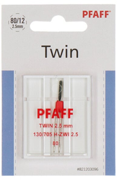 Needles for Sewing Machines Pfaff 130/705 H-ZWI 2.5 80 -1x Double Sewing Needle