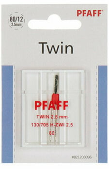 Needles for Sewing Machines Pfaff 130/705 H-ZWI 2.5 80 -1x Double Sewing Needle - 1