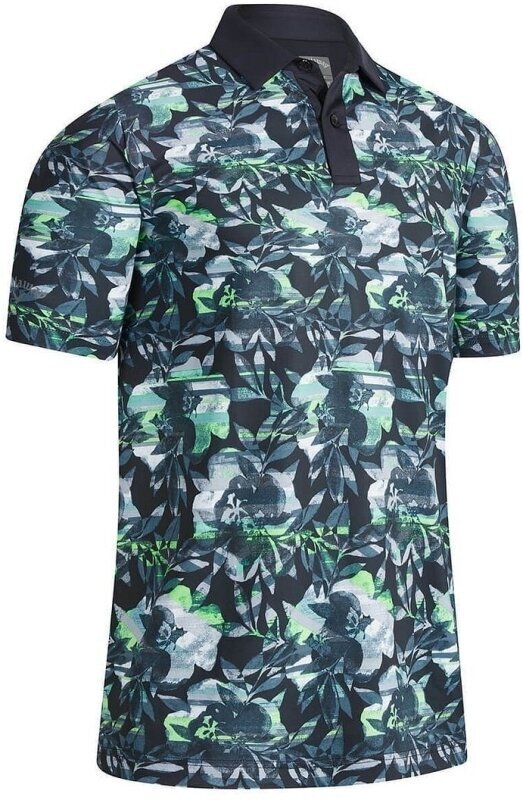 Chemise polo Callaway Floral Printed Caviar L