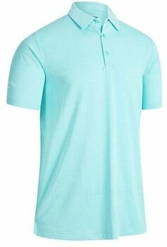 Camiseta polo Callaway Heathered Jacquard Mens Polo Shirt Blue Curacao Heather L - 1