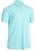 Camiseta polo Callaway Heathered Jacquard Mens Polo Shirt Blue Curacao Heather L