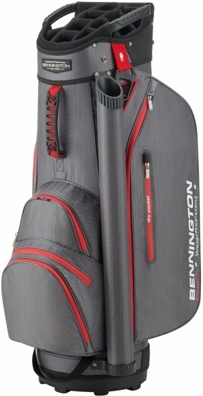Golf torba Cart Bag Bennington Dojo 14 Water Resistant Dark Grey/Red Golf torba Cart Bag