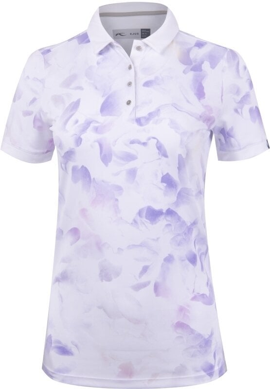 Polo Shirt Kjus Enya Printed White/Iris Purple 38