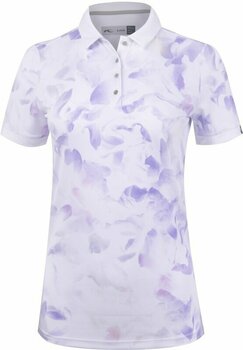 Polo-Shirt Kjus Enya Printed White/Iris Purple 38 - 1