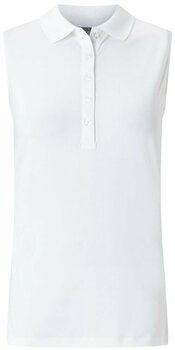 Koszulka Polo Callaway Sleeveless Micro Hex Polo Bright White S Womens - 1