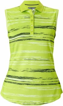 Camiseta polo Callaway Space Dyed Stripe Polo Sharp Green XL Womens - 1