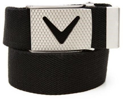 Cinturón Callaway Cut-To-Fit Solid Webbed Belt Caviar Os Mens