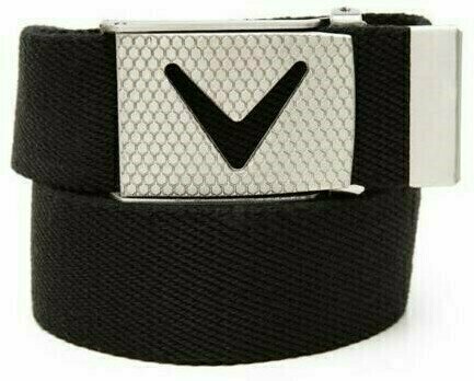 Cinture Callaway Cut-To-Fit Solid Webbed Belt Caviar Os Mens - 1