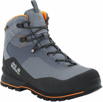 Mens Outdoor Shoes Jack Wolfskin Wilderness Lite Texapore Pebble Grey/Black 42 Mens Outdoor Shoes - 1