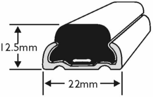 Perfil de defensa de barco Wilks Dek-King Aluminium Profile- ALI 5222 - Base - 1