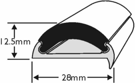 Boot fenderprofiel Wilks Dek-King Aluminium Profile- ALI 114 - Base - 1