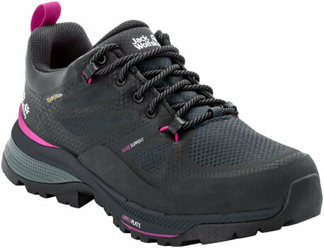 Womens Outdoor Shoes Jack Wolfskin Force Striker Texapore Low W Phantom/Pink 38 Womens Outdoor Shoes - 1