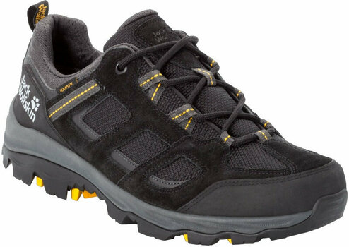Moški pohodni čevlji Jack Wolfskin Vojo 3 Texapore Low Black/Burly Yellow XT 44,5 Moški pohodni čevlji - 1