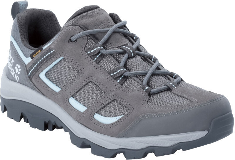 Womens Outdoor Shoes Jack Wolfskin Vojo 3 Texapore Low W Tarmac Grey/Light Blue 40,5 Womens Outdoor Shoes
