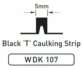 PVC Teak Wilks Dek-King WDK 107 10m Länge T-förmige Decksverfugung - 1