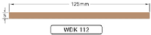 PVC Teak Wilks Dek-King WDK 112-10 125mm x 10m