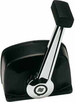 Boat Engine Control Ultraflex B77 Single lever control for one engine black dome chrome plated lever with trim - 1