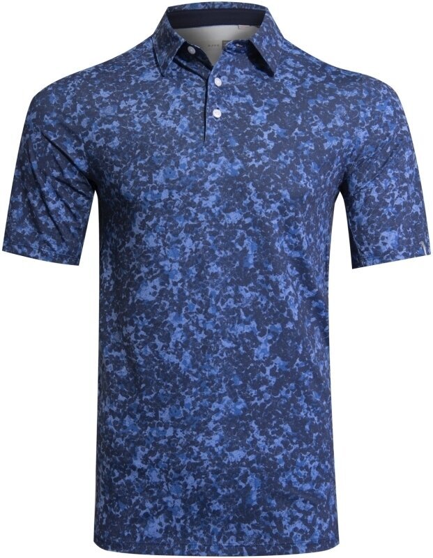 Polo trøje Kjus Motion Printed Atlanta Blue/Midnight Blue 54