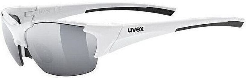 Óculos de ciclismo UVEX Blaze III White/Black/Blue Mirrored/Mirrored Orange/Clear Óculos de ciclismo