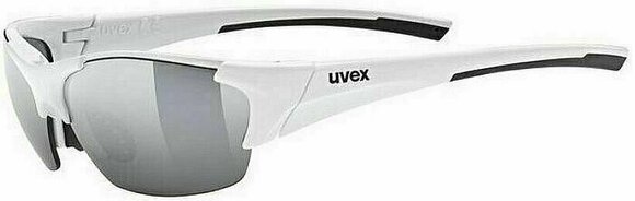 Fietsbril UVEX Blaze III White/Black/Blue Mirrored/Mirrored Orange/Clear Fietsbril - 1