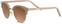 Lifestyle-bril Serengeti Lela Shiny Rose/Shiny Gold Metal/Polarized Drivers Gradient Lifestyle-bril