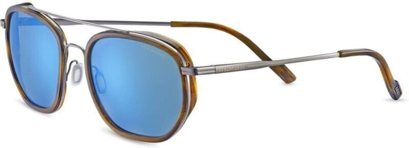 Lifestyle cлънчеви очила Serengeti Boron Brown Buffalo/Shiny Gunmetal/Mineral Polarized Blue Lifestyle cлънчеви очила