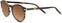 Lifestyle Glasses Serengeti Leonora Shiny Striped Brown/Polarized Drivers Gradient M Lifestyle Glasses