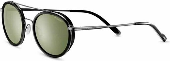 Lifestyle Glasses Serengeti Geary Shiny Black/Shiny Dark Gunmetal/Mineral Polarized Lifestyle Glasses - 1