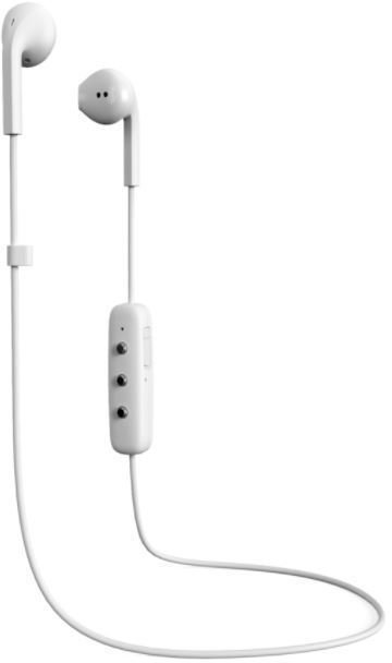 In-ear draadloze koptelefoon Happy Plugs Earbud Plus Wireless White