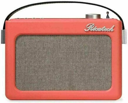 Leitor de música para ambiente de trabalho Ricatech PR78 Emmeline Vintage Radio Salmon Pink - 1